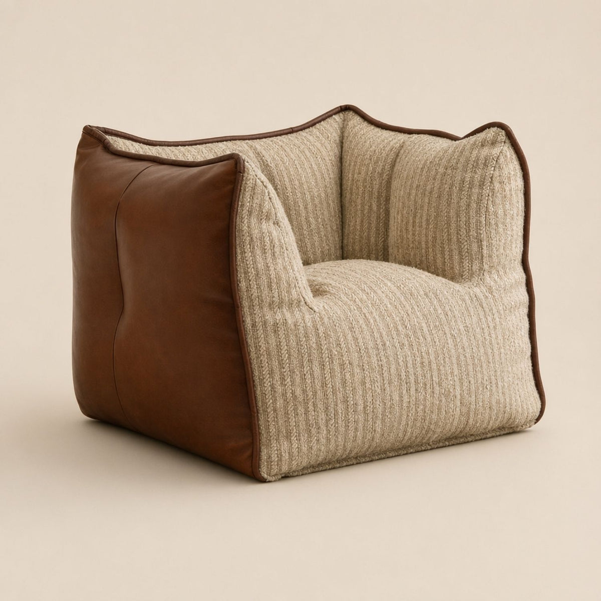 NESTA | Pouf lounge bimatière | Nomaï