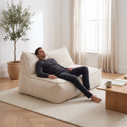 LOUNGE | Pouf lounge velours côtelé | Nomaï – mise en situation 3