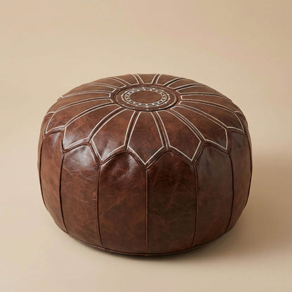 Pouf marocain rond | Nomaï Marron