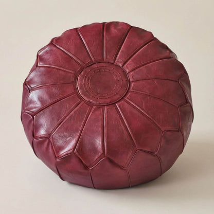 Pouf marocain rond | Nomaï Rouge