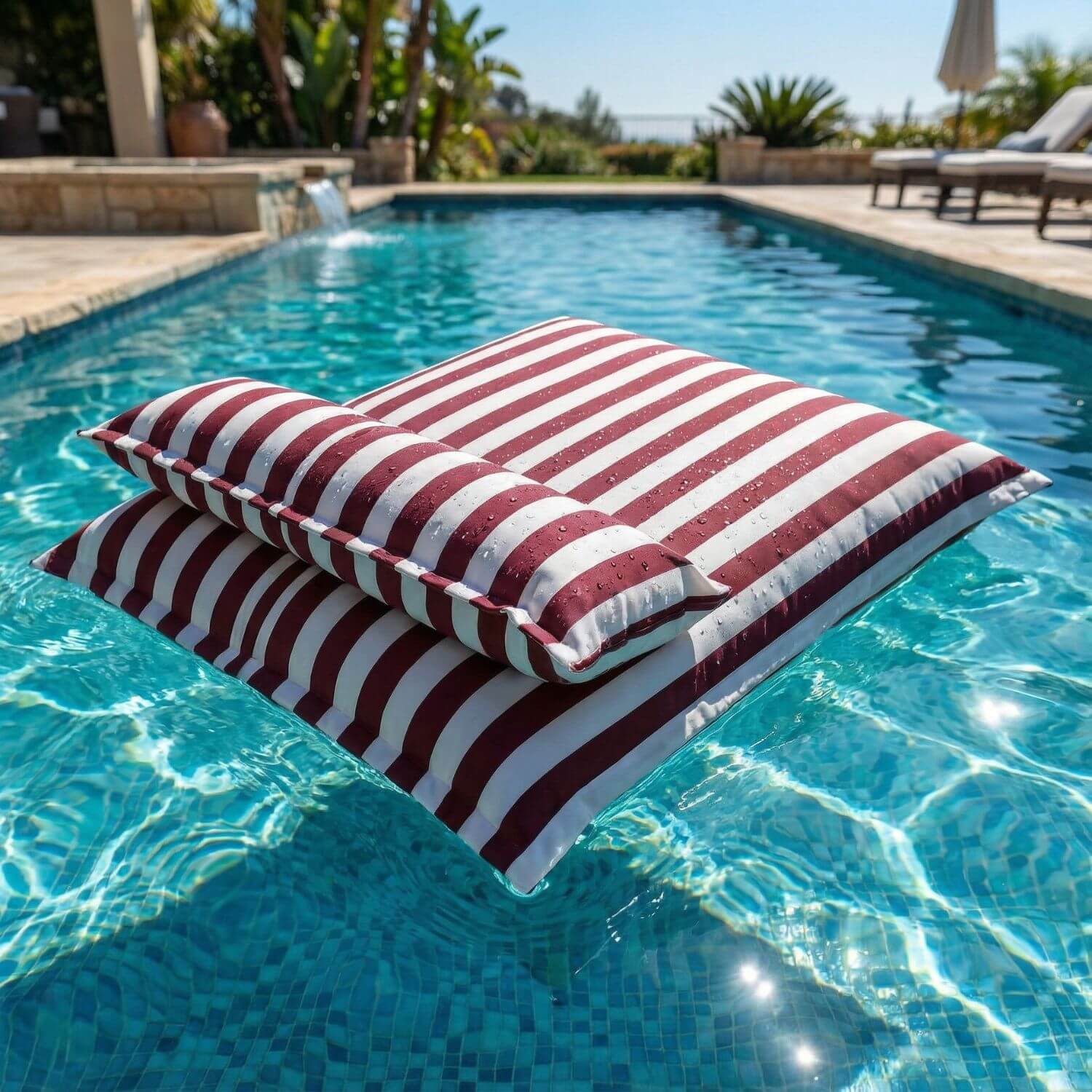 Pouf piscine rayé | Nomaï