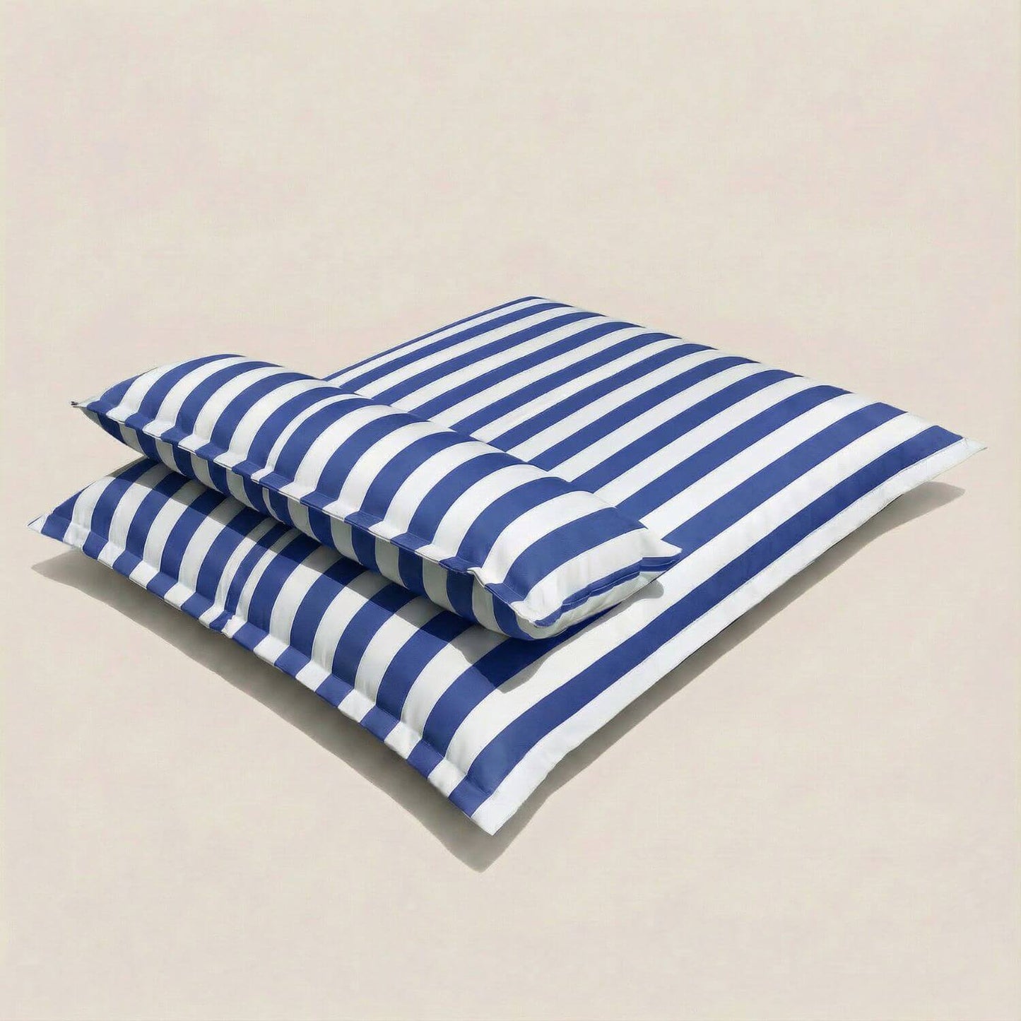 Pouf piscine rayé | Nomaï Bleu marine