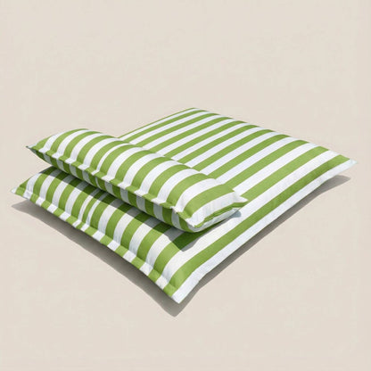 Pouf piscine rayé | Nomaï Vert clair