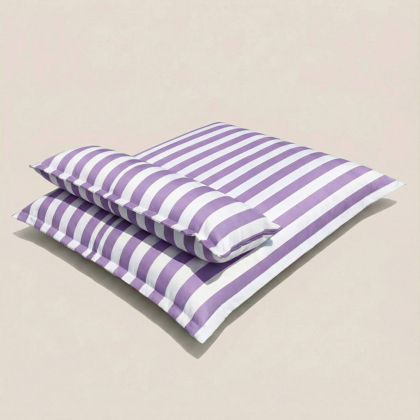 Pouf piscine rayé | Nomaï Violet