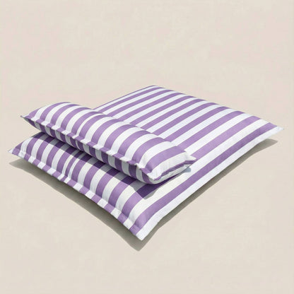 Pouf piscine rayé | Nomaï Violet