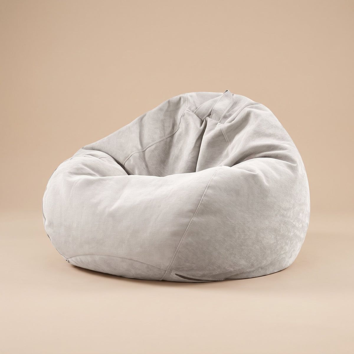 FLOW | Pouf poire chenille | Nomaï – Blanc cassé