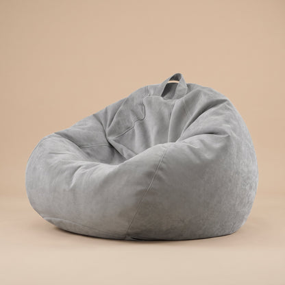 FLOW | Pouf poire chenille | Nomaï – Gris clair
