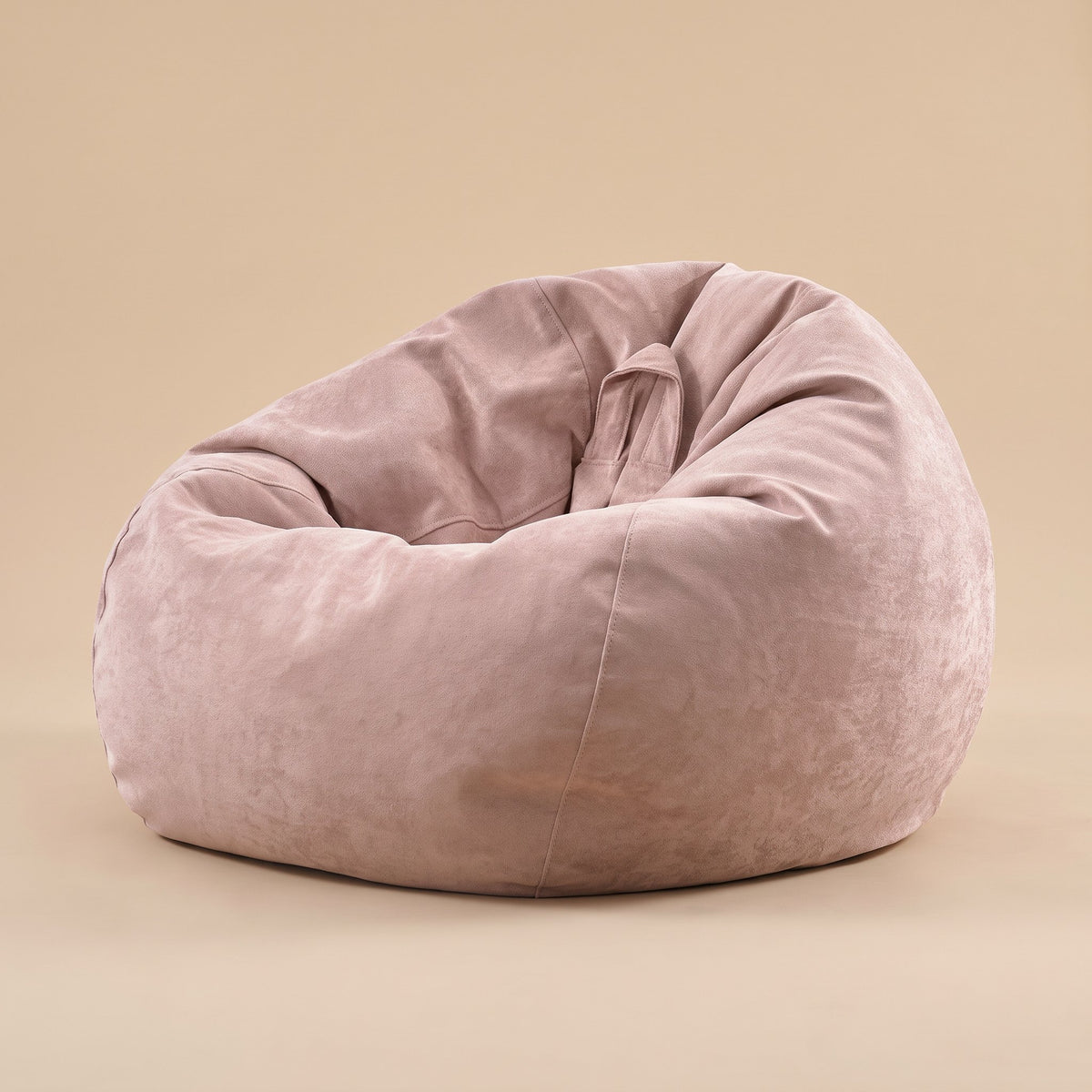 FLOW | Pouf poire chenille | Nomaï – Rose poudré