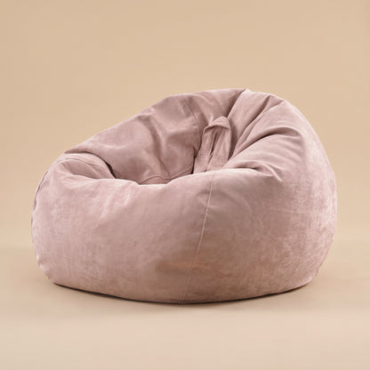 FLOW | Pouf poire chenille | Nomaï – Rose poudré