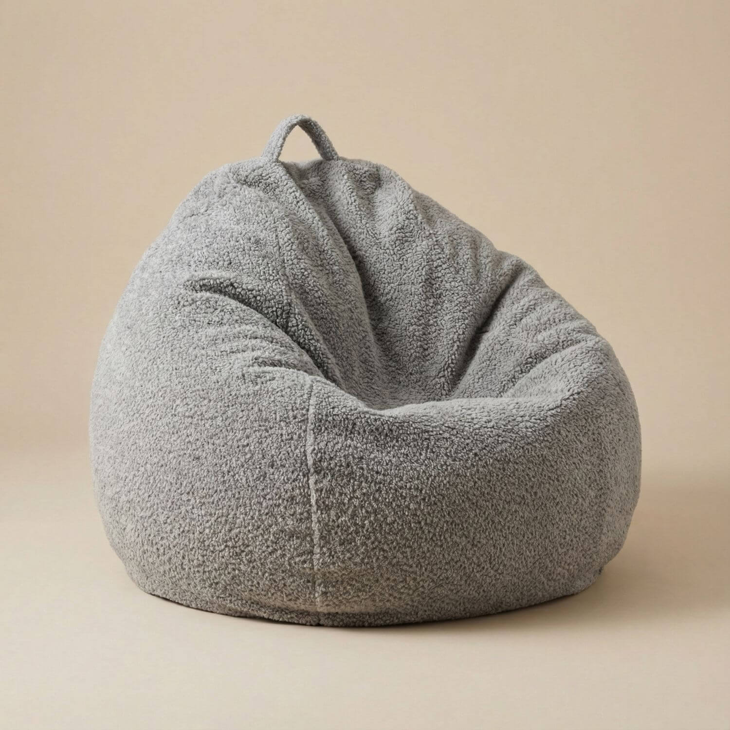 Pouf poire doux | Nomaï Gris