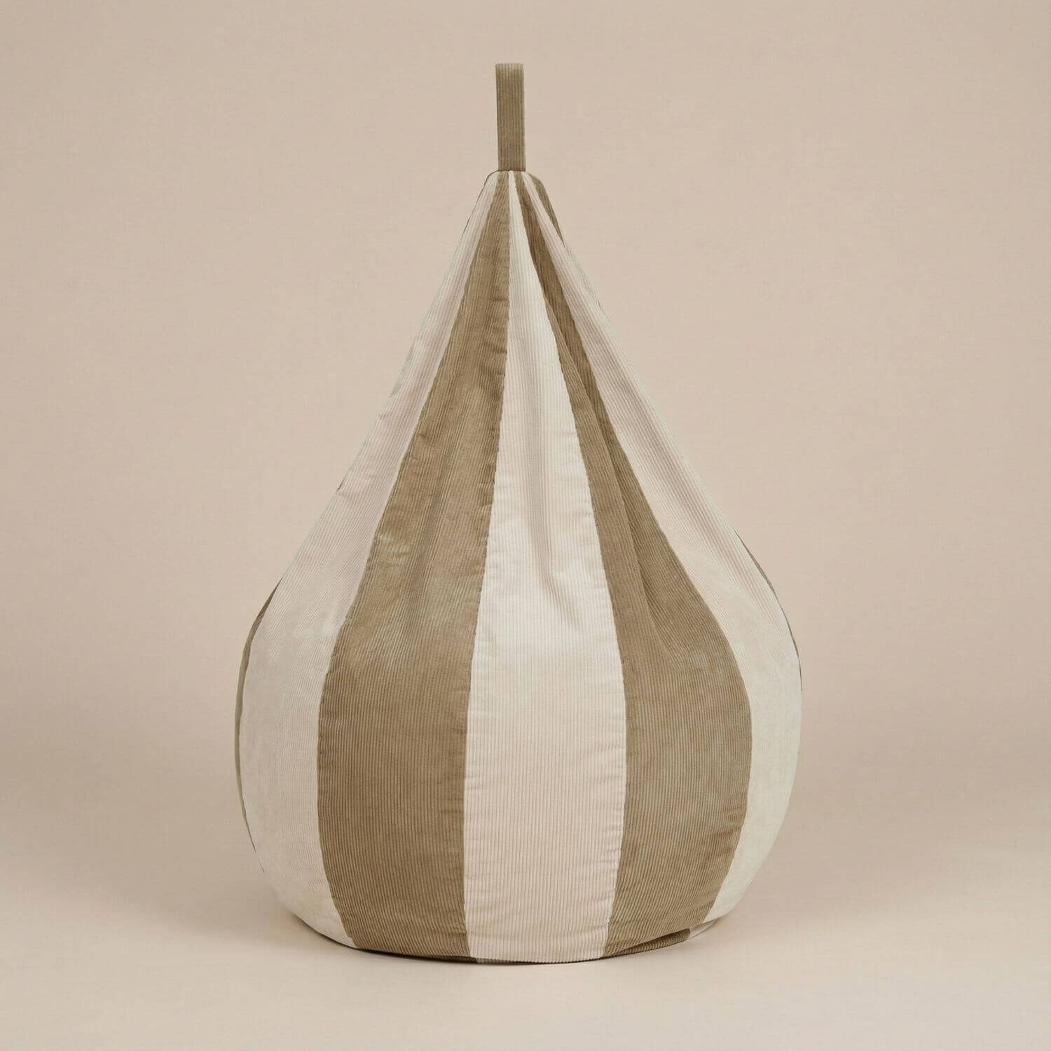 Pouf poire enfant premium | Nomaï Beige Kaki