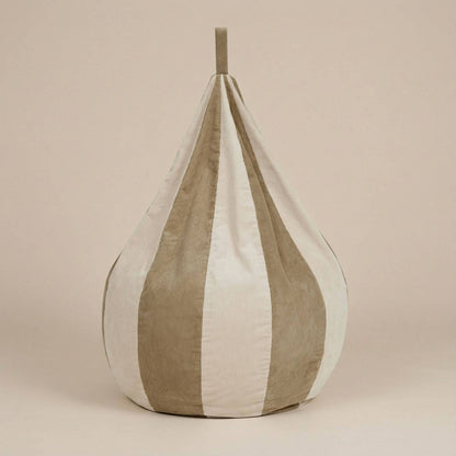Pouf poire enfant premium | Nomaï Beige Kaki