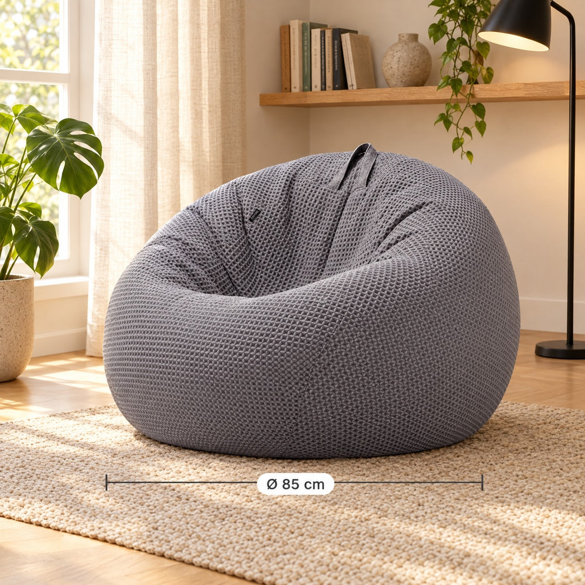 FLOW | Pouf poire gaufré | Nomaï – dimensions
