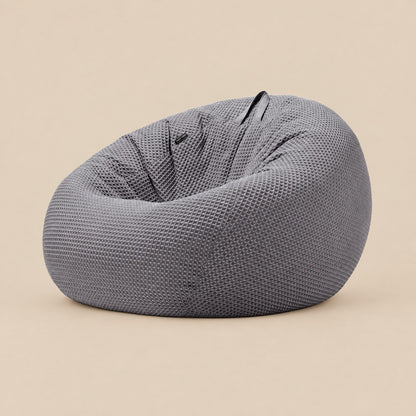 FLOW | Pouf poire gaufré | Nomaï – Gris
