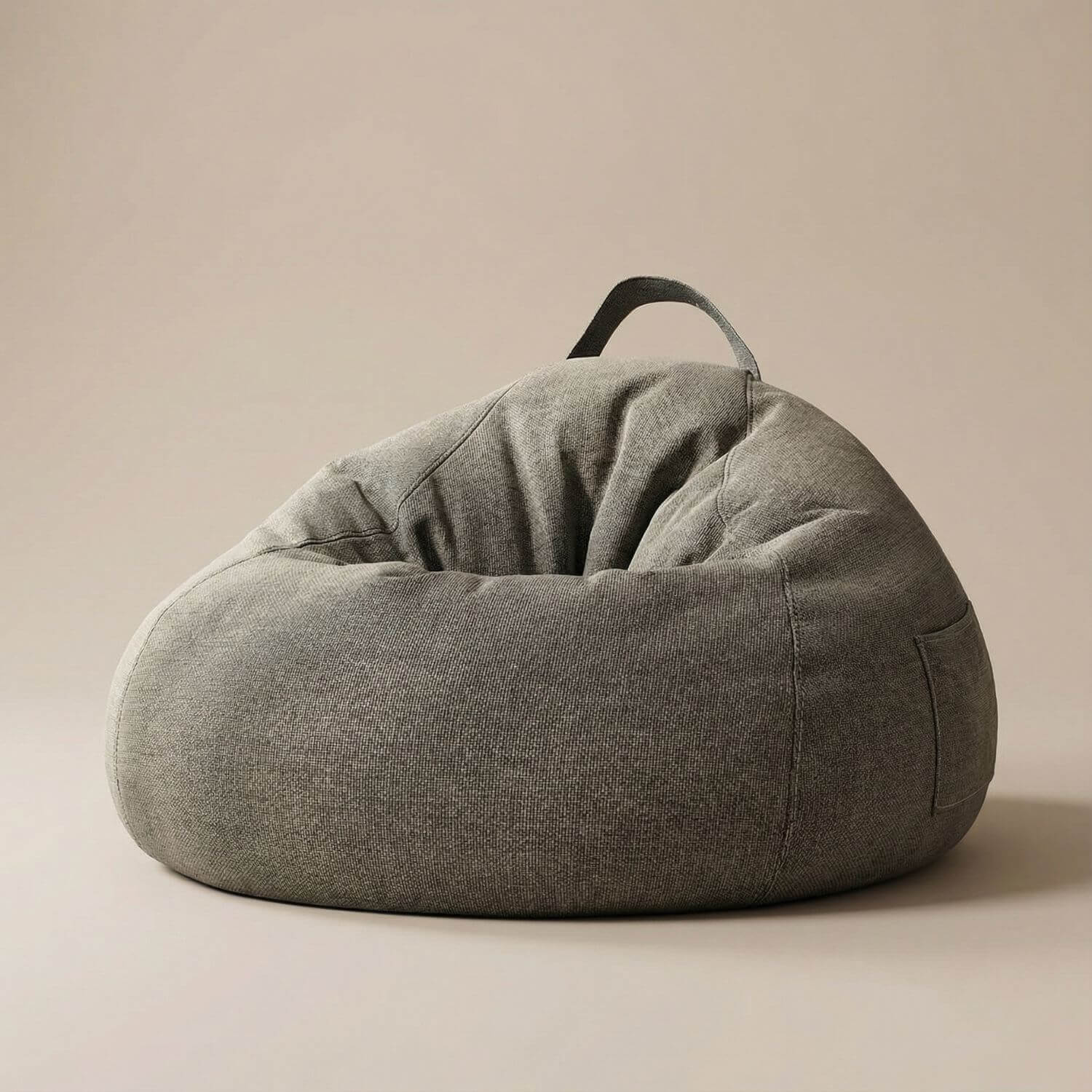 Pouf poire intérieur | Nomaï Gris foncé