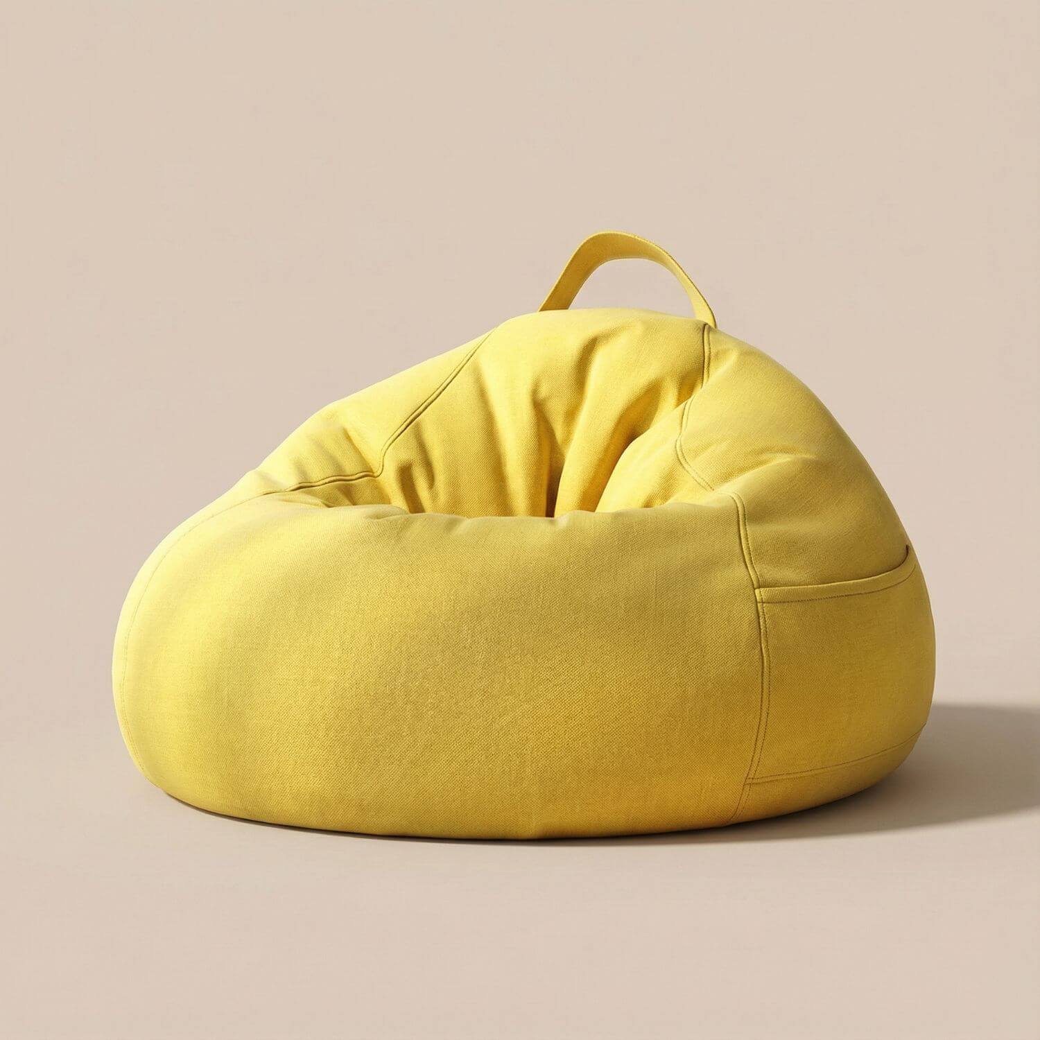 Pouf poire intérieur | Nomaï Jaune