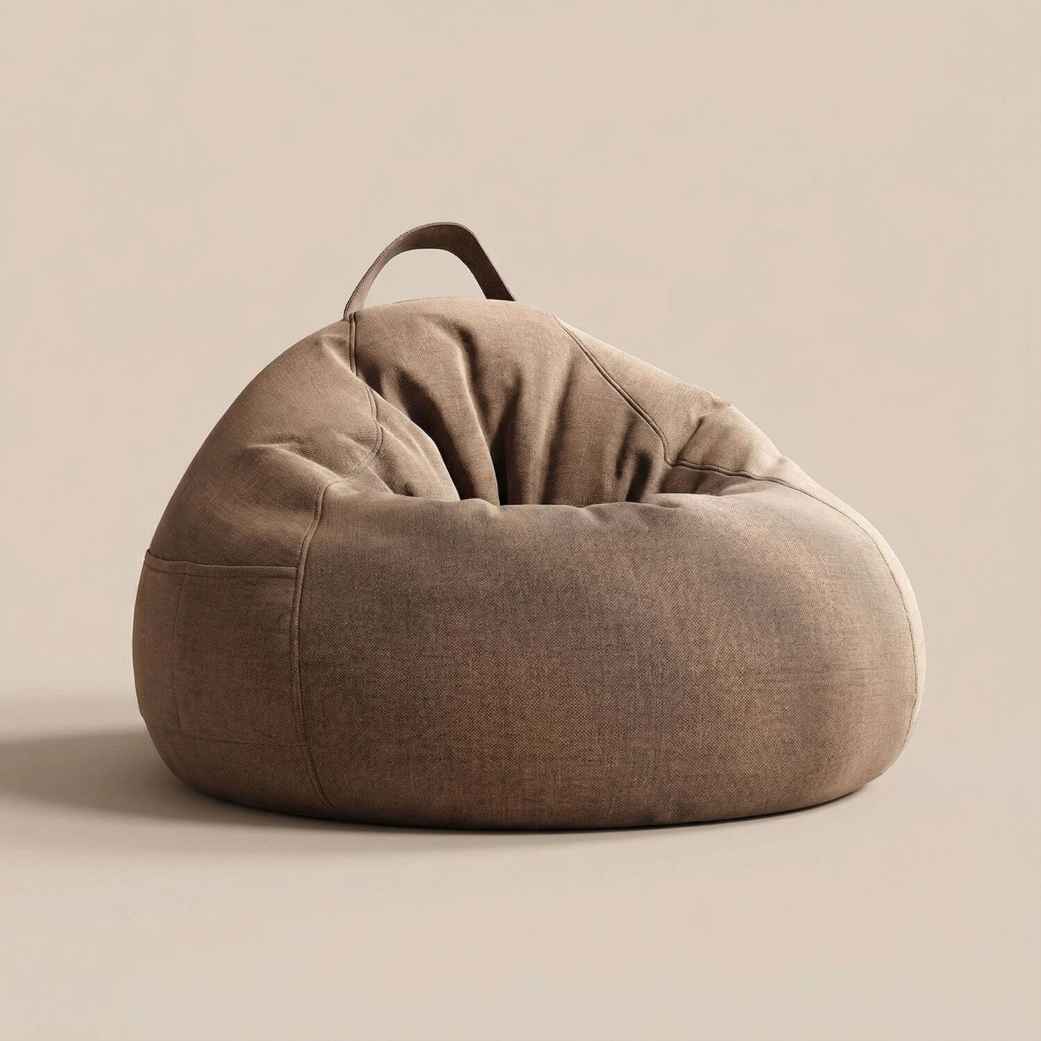 Pouf poire intérieur | Nomaï Marron
