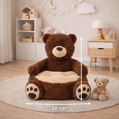 Pouf pour chambre mignon | Nomaï Ours brun