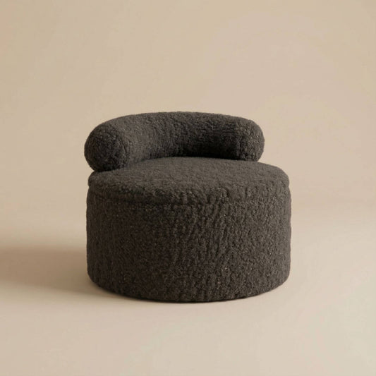 Pouf rangement bouclette | Nomaï Noir 1