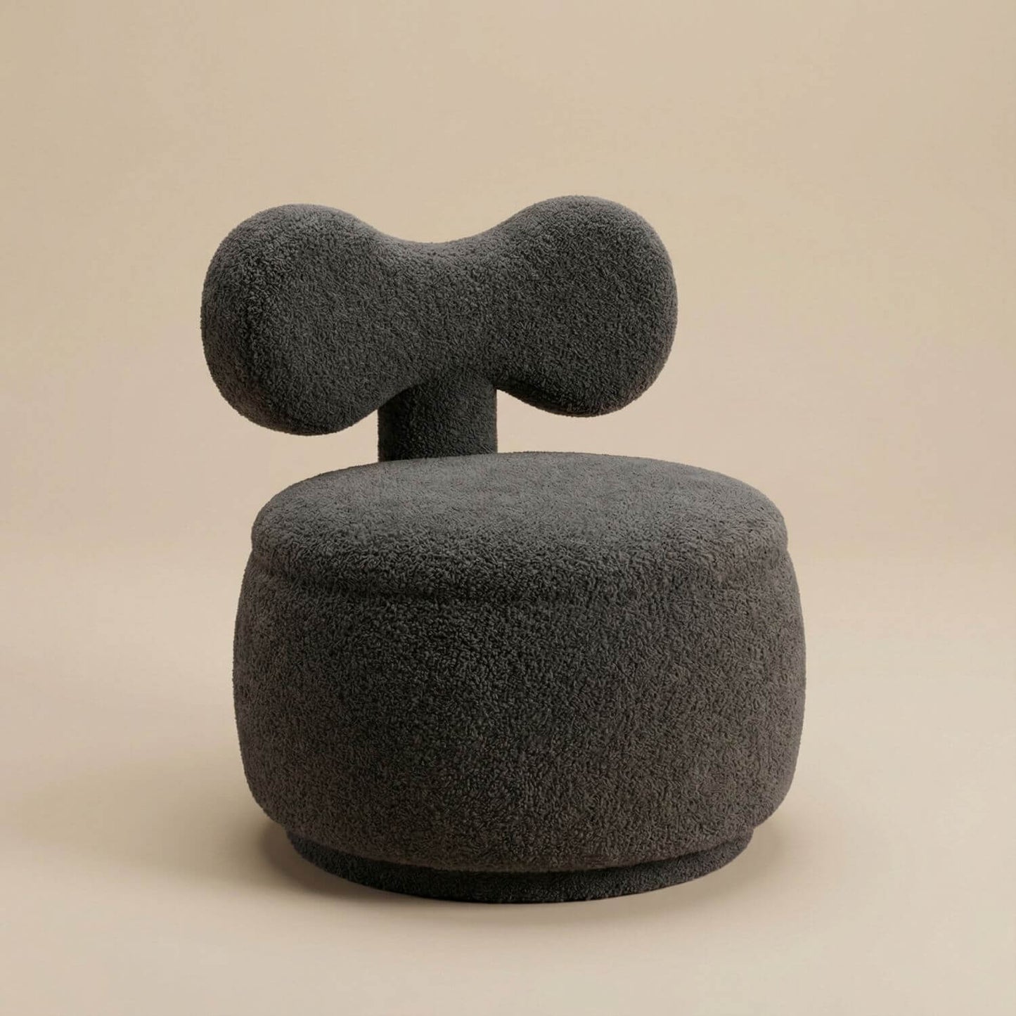 Pouf rangement bouclette | Nomaï Noir 2