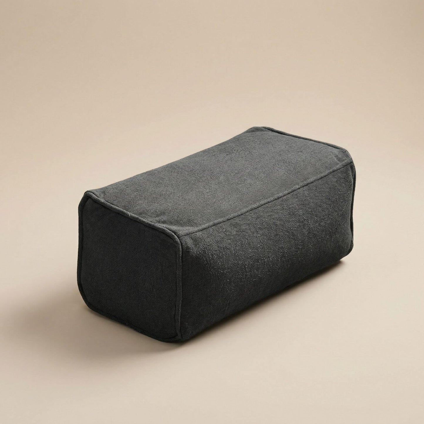 Pouf repose-pied coloré | Nomaï Gris foncé