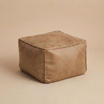 Pouf repose-pied cube | Nomaï Beige