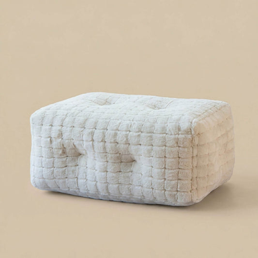 Pouf repose-pied doux | Nomaï Beige