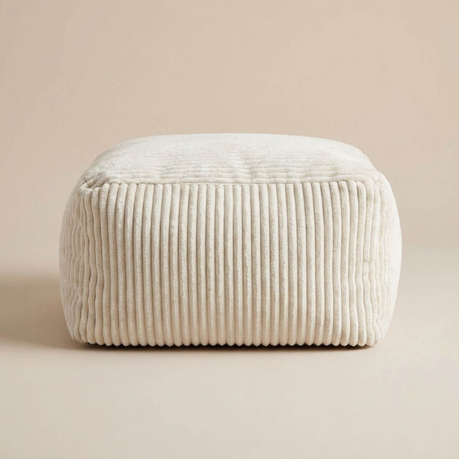 Pouf repose-pied | Nomaï Beige clair