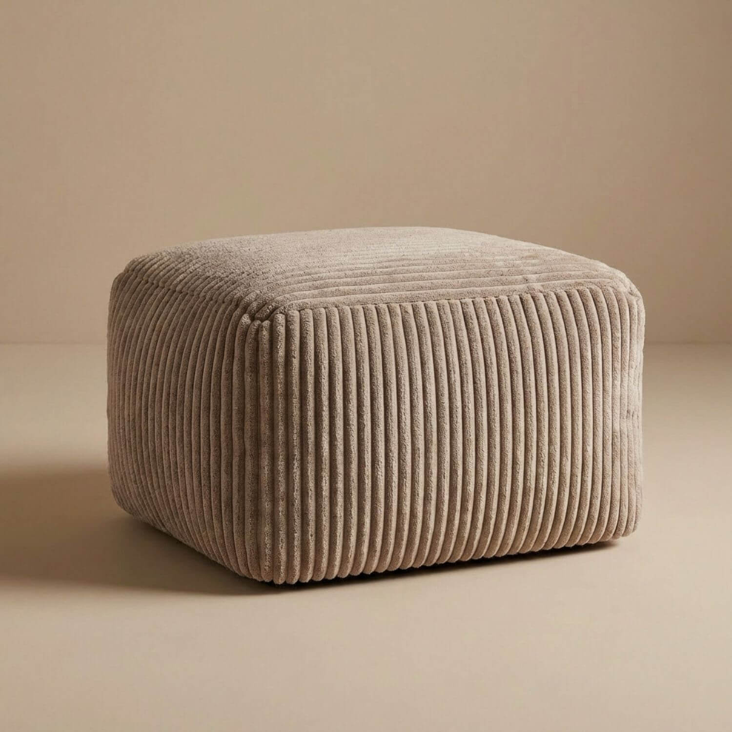 Pouf repose-pied | Nomaï Beige foncé