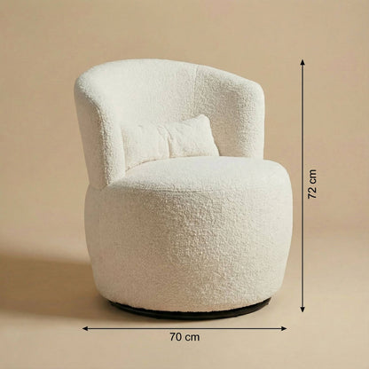 Pouf rond bouclette | Nomaï