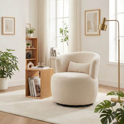 Pouf rond bouclette | Nomaï
