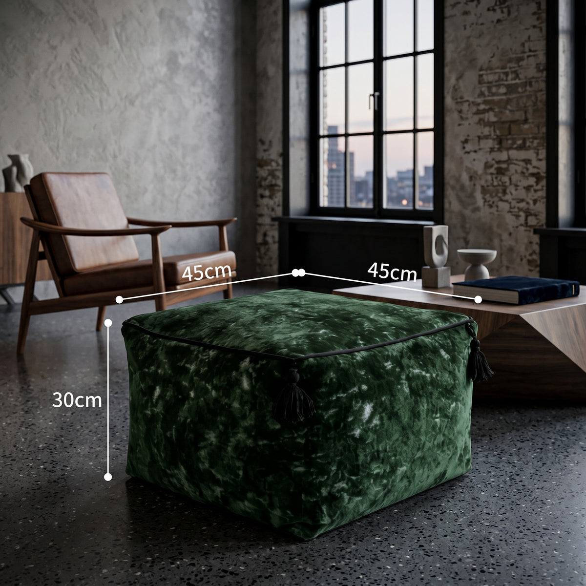 pouf-tabouret-chenille-epais Nomaï