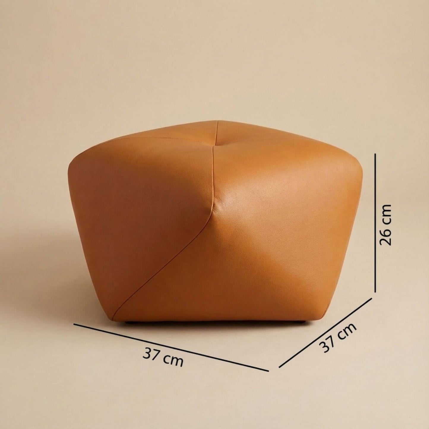 Pouf tabouret cuir | Nomaï