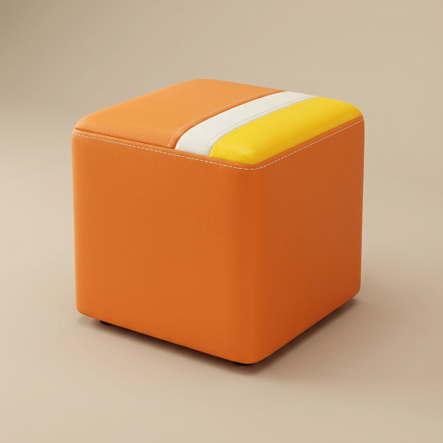 Pouf tabouret design | Nomaï Orange