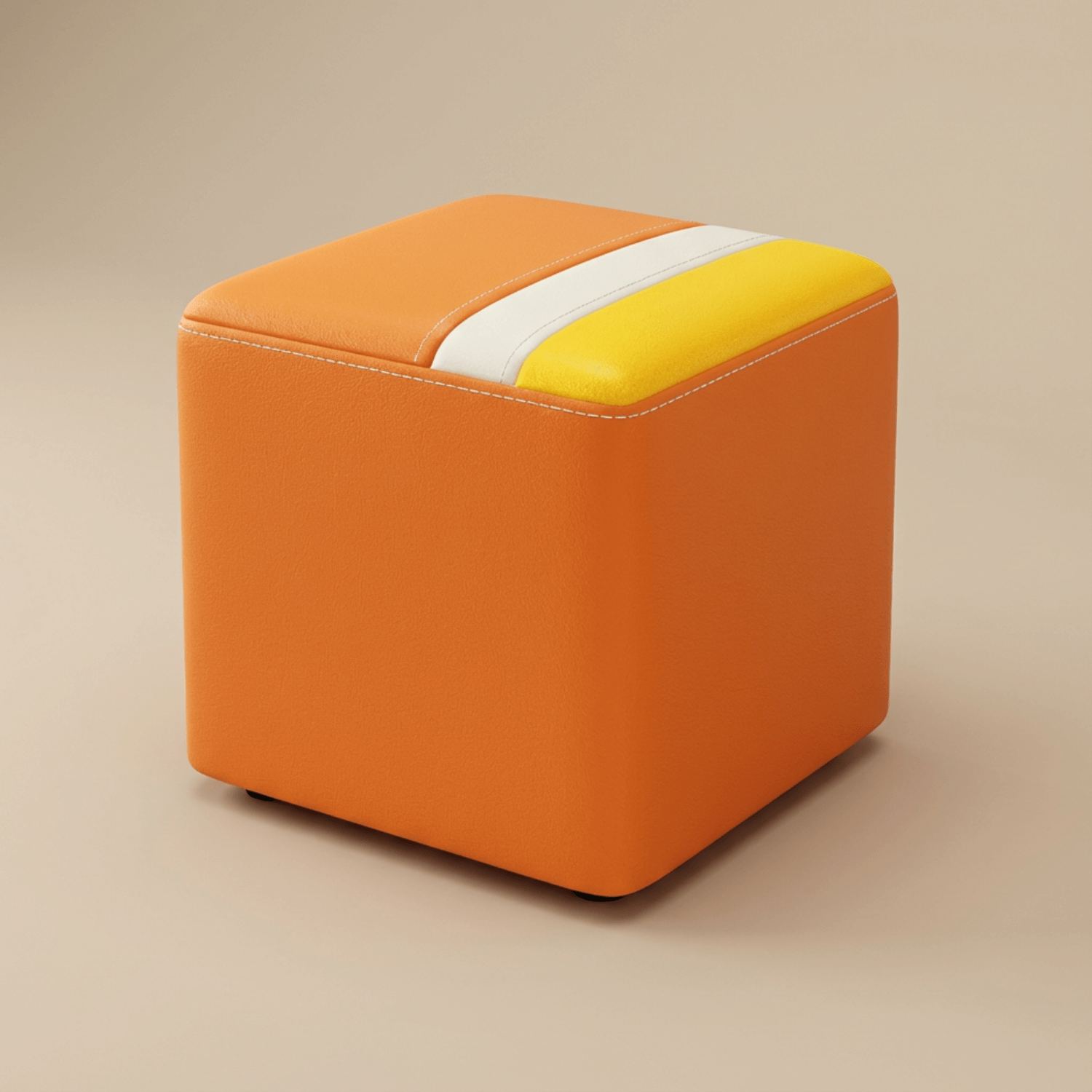 Pouf tabouret design | Nomaï Orange