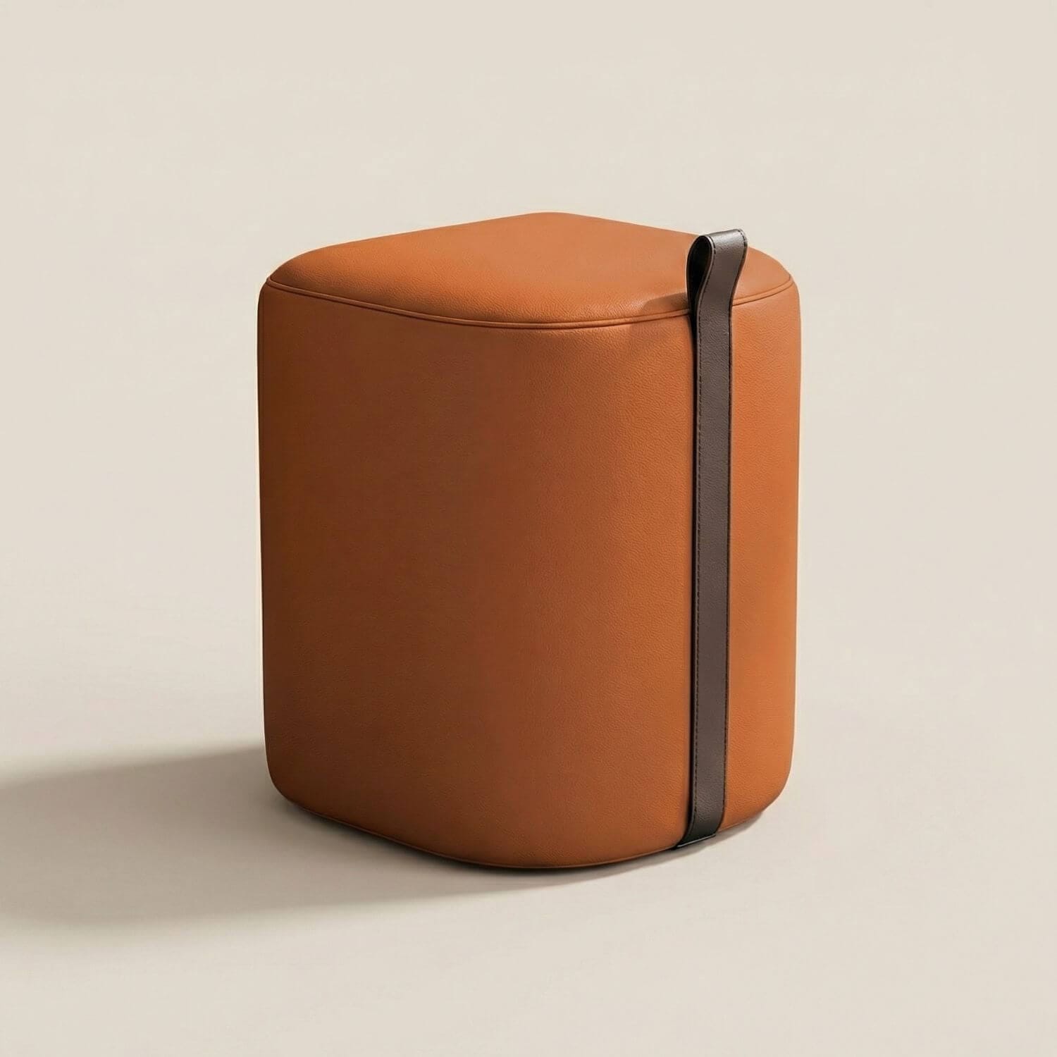 Pouf tabouret ottoman | Nomaï Orange