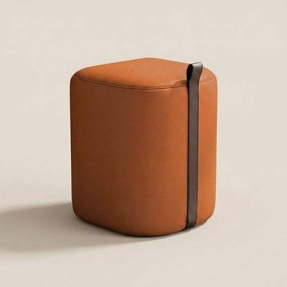 Pouf tabouret ottoman | Nomaï Orange