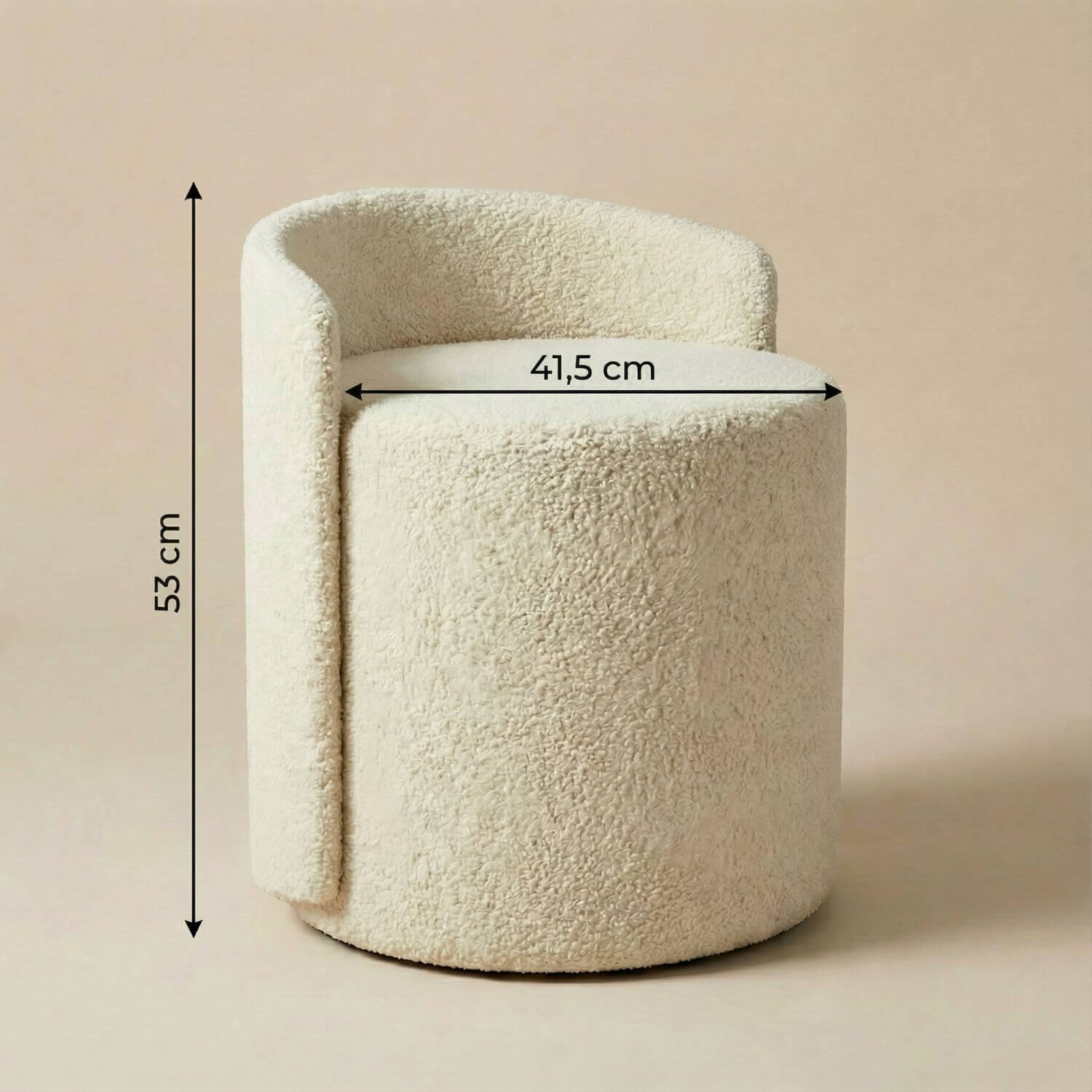 Pouf tabouret salon | Nomaï