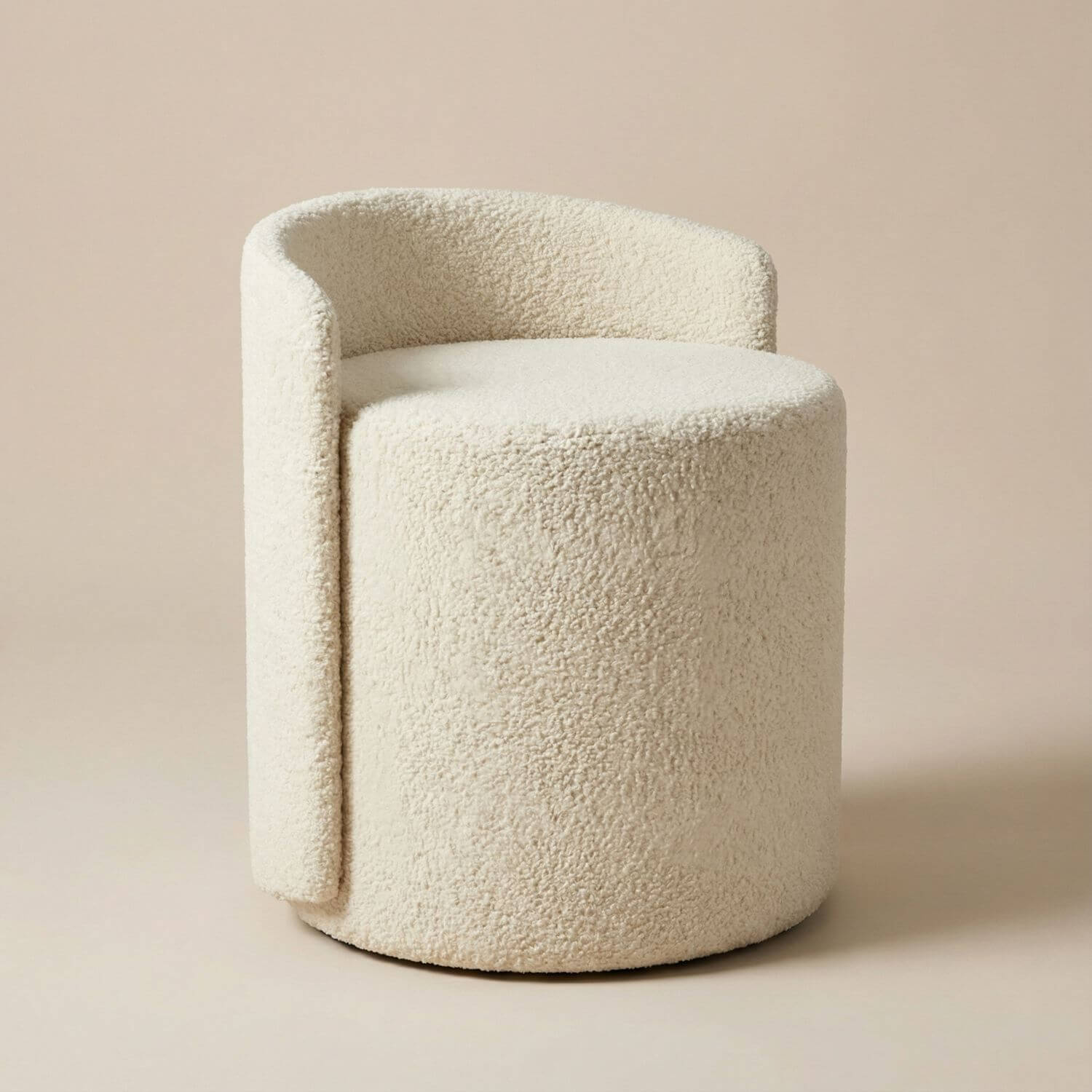 Pouf tabouret salon | Nomaï Bouclette