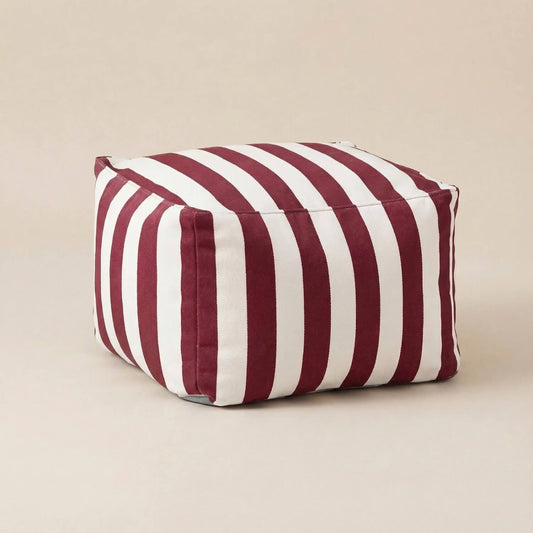 Repose-pied pouf extérieur | Nomaï Rouge